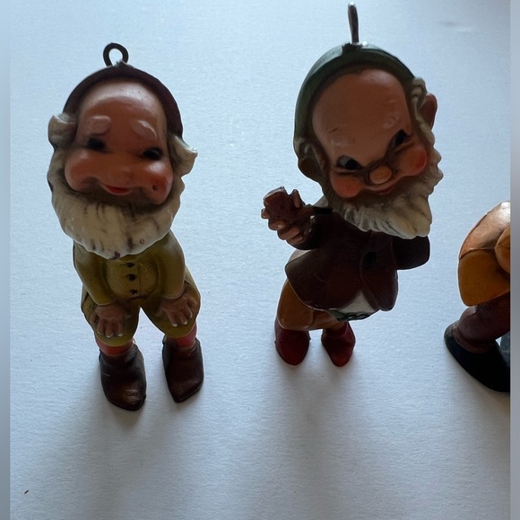 Set Of 4 Vintage Gnome Elf Dwarf Christmas Holiday Ornaments Macau Hong Kong - Picture 2 of 5